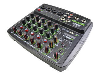 6 Channel Mixer with Bluetooth, USB and Echo